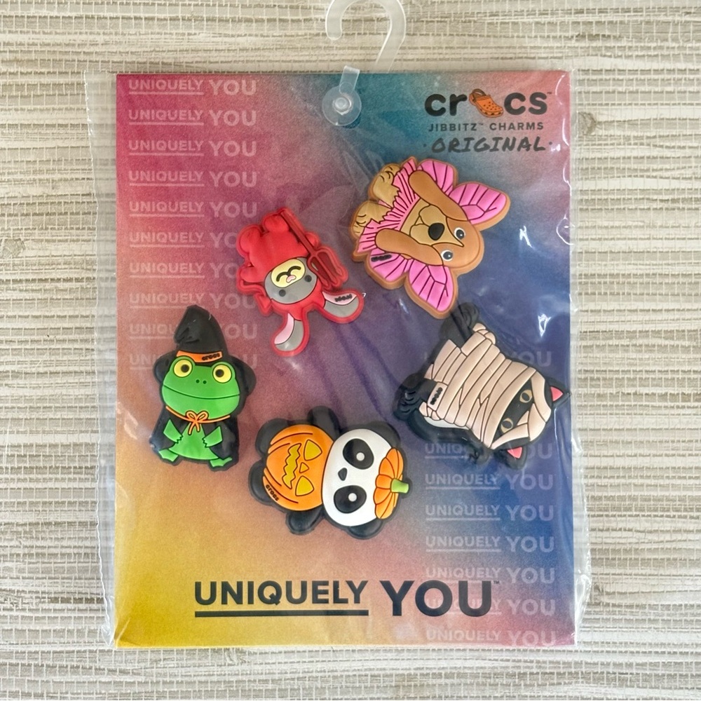 Crocs Jibbitz Halloween Costume Shoe Charms 5-Pack / New/Sealed